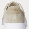 Khaki Men’s Ralph Lauren Longwood Suede Sneakers