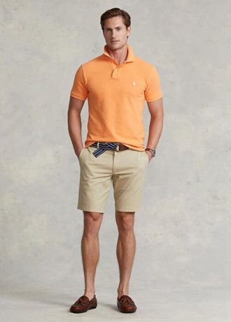 Khaki Men’s Ralph Lauren Stretch Slim Fit Chino  Shorts