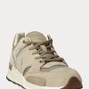 Khaki Men’s Ralph Lauren Trackster 200 Sneakers