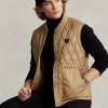 Khaki Men’s Ralph Lauren Water-Repellent Quilted Vest