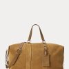 Khaki Men’s Ralph Lauren Welington Calf-Suede Duffle Bags
