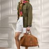Khaki Men’s Ralph Lauren Welington Calf-Suede Duffle Bags