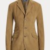 Khaki Women’s Ralph Lauren Lambskin Suede Hacking Blazers Khaki Women’s Ralph Lauren Lambskin Suede Hacking Blazers