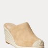 Khaki Women’s Ralph Lauren Pennie Suede Espadrille