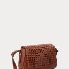 Lauren Tan Women’s Ralph Lauren Woven Leather Small Maddy Shoulder Bags