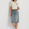 Light Blue Women’s Ralph Lauren Denim Skirts