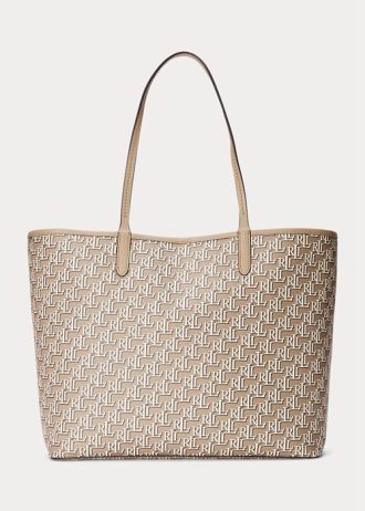 Light Camel Women’s Ralph Lauren Coated Canvas Medium Collins Tote Bags Light Camel Women’s Ralph Lauren Coated Canvas Medium Collins Tote Bags