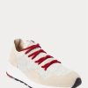 Light Grey Men’s Ralph Lauren Trackster 200II Knit Sneakers