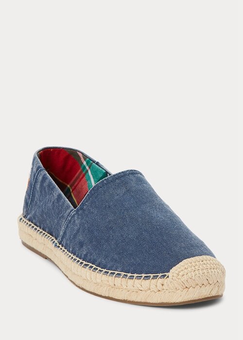 Light Navy Men’s Ralph Lauren Cevio Washed Canvas Espadrille Light Navy Men’s Ralph Lauren Cevio Washed Canvas Espadrille