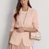 Light Pink/Vanilla Women’s Ralph Lauren Nappa Leather Small Tayler Crossbody Bags