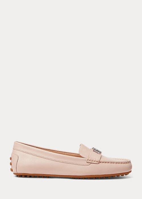 Light Pink Women’s Ralph Lauren Barnsbury Nappa Leather Driver Loafers Light Pink Women’s Ralph Lauren Barnsbury Nappa Leather Driver Loafers