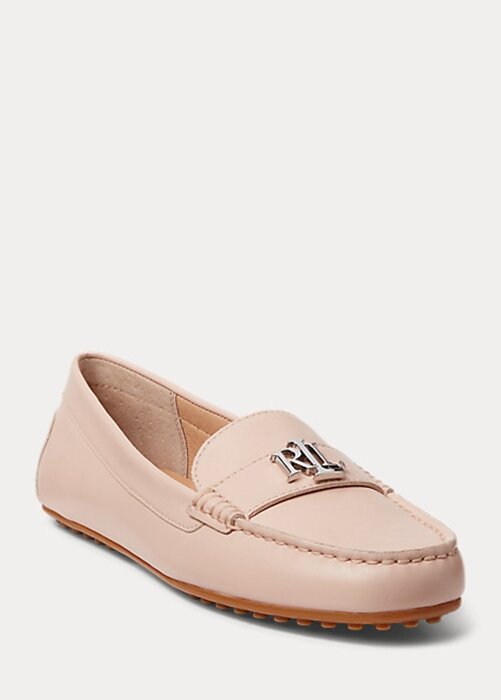 Light Pink Women’s Ralph Lauren Barnsbury Nappa Leather Driver Loafers Light Pink Women’s Ralph Lauren Barnsbury Nappa Leather Driver Loafers