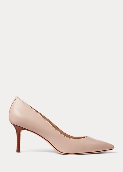 Light Pink Women’s Ralph Lauren Lanette Nappa Leather Heels Light Pink Women’s Ralph Lauren Lanette Nappa Leather Heels