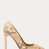 Light Yellow Women’s Ralph Lauren Celia Python Heels Light Yellow Women’s Ralph Lauren Celia Python Heels