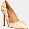 Light Yellow Women’s Ralph Lauren Celia Python Heels Light Yellow Women’s Ralph Lauren Celia Python Heels