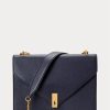Midnight Navy Women’s Ralph Lauren Polo ID Leather Envelope Chain Crossbody Bags Midnight Navy Women’s Ralph Lauren Polo ID Leather Envelope Chain Crossbody Bags