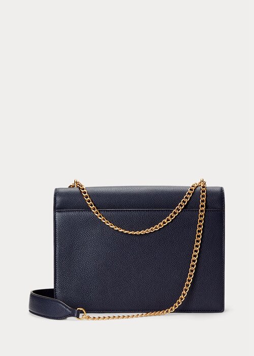 Midnight Navy Women’s Ralph Lauren Polo ID Leather Envelope Chain Crossbody Bags Midnight Navy Women’s Ralph Lauren Polo ID Leather Envelope Chain Crossbody Bags