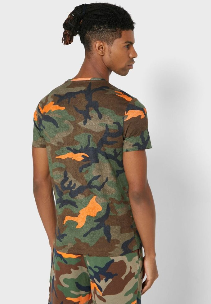 Multicolor Men’s Ralph Lauren Camo Crew Neck T Shirts