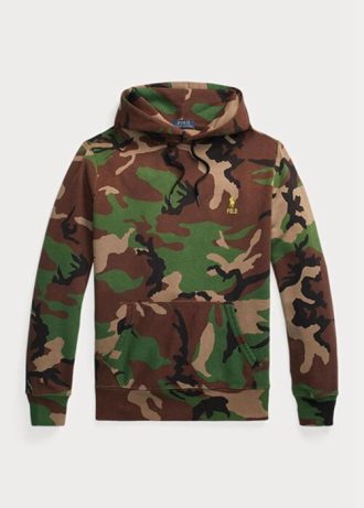 Multicolor Men’s Ralph Lauren Camo Fleece   Hoodie