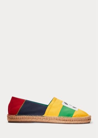 Multicolor Men’s Ralph Lauren Cevio CP-93 Color-Blocked Espadrille