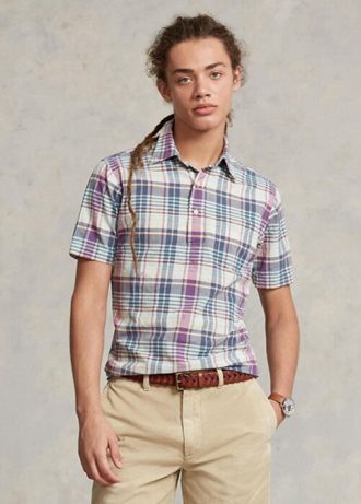 Multicolor Men’s Ralph Lauren Classic Fit Madras Popover  Shirts