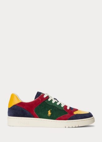 Multicolor Men’s Ralph Lauren Court Corduroy Low-Top Sneakers Multicolor Men’s Ralph Lauren Court Corduroy Low-Top Sneakers