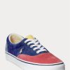 Multicolor Men’s Ralph Lauren Keaton Color-Blocked Corduroy Sneakers