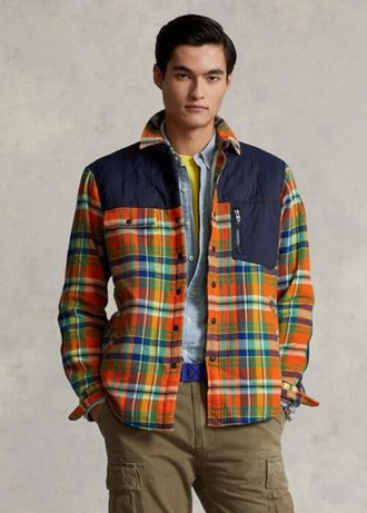 Multicolor Men’s Ralph Lauren Plaid Flannel Hybrid Overshirt Shirts Multicolor Men’s Ralph Lauren Plaid Flannel Hybrid Overshirt Shirts