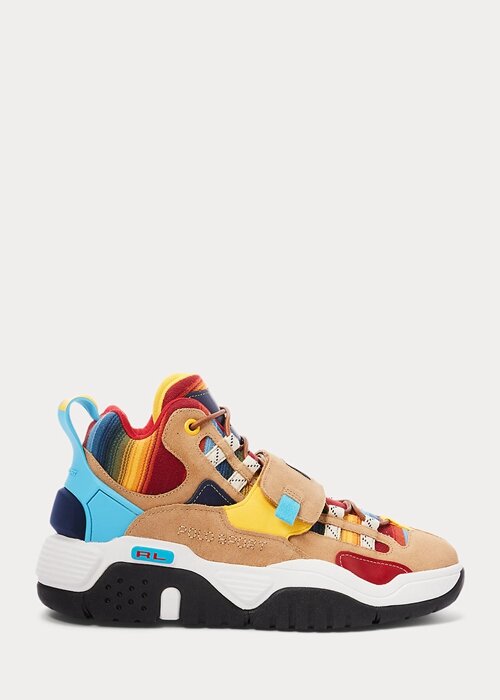 Multicolor Men’s Ralph Lauren PS100 Ombré High-Top Sneakers Multicolor Men’s Ralph Lauren PS100 Ombré High-Top Sneakers