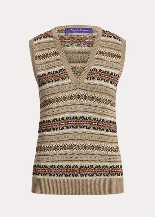 Multicolor Women’s Ralph Lauren Embellished Fair Isle Sweaters Multicolor Women’s Ralph Lauren Embellished Fair Isle Sweaters