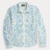 Multicolor Women’s Ralph Lauren Floral-Embroidered Cotton Blouse Shirts