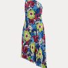 Multicolor Women’s Ralph Lauren Floral Georgette One-Shoulder Dress