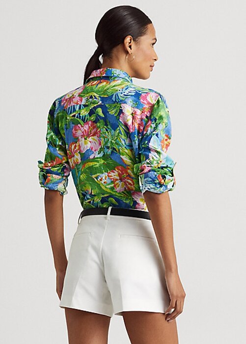 Multicolor Women’s Ralph Lauren Floral Linen Shirts Multicolor Women’s Ralph Lauren Floral Linen Shirts