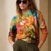 Multicolor Women’s Ralph Lauren Graphic Cashmere Crewneck Sweaters