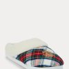 Multicolor Women’s Ralph Lauren Plaid Logo Slippers