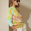 Multicolor Women’s Ralph Lauren Print Cotton Crewneck Sweaters