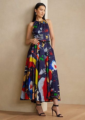Multicolor Women’s Ralph Lauren Renshaw Print Cotton Satin Day Dress Multicolor Women’s Ralph Lauren Renshaw Print Cotton Satin Day Dress