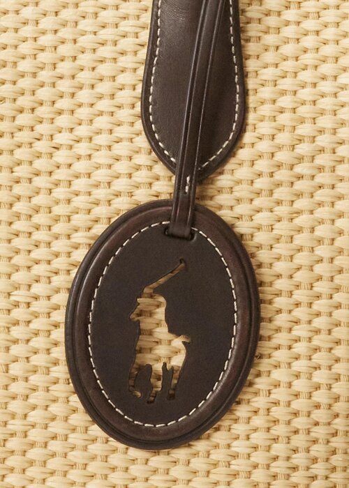 Natural Women’s Ralph Lauren Leather-Trim Straw Medium Bellport Tote Bags Natural Women’s Ralph Lauren Leather-Trim Straw Medium Bellport Tote Bags