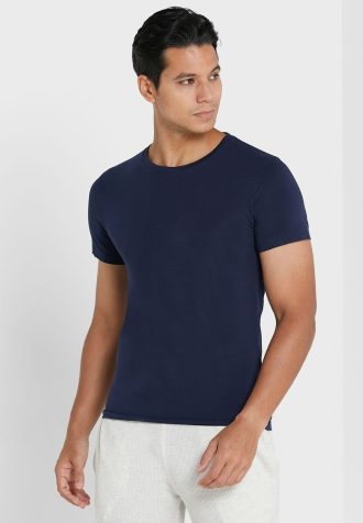 Navy Men’s Ralph Lauren 2 Pack Essential Crew Neck T Shirts