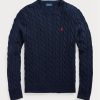 Navy Men’s Ralph Lauren Cable-knit Cotton Jumper  Sweaters