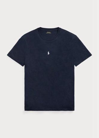 Navy Men’s Ralph Lauren Custom Slim Fit Crewneck  T Shirts