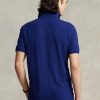 Navy Men’s Ralph Lauren Custom Slim Fit Mesh Polo Shirts