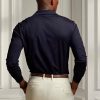 Navy Men’s Ralph Lauren Custom Slim Fit Pique Polo Shirts