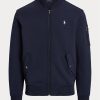 Navy Men’s Ralph Lauren Double-Knit Bomber Jackets Navy Men’s Ralph Lauren Double-Knit Bomber Jackets