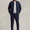 Navy Men’s Ralph Lauren Double-Knit Bomber Jackets Navy Men’s Ralph Lauren Double-Knit Bomber Jackets