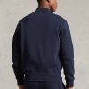 Navy Men’s Ralph Lauren Double-Knit Bomber Jackets Navy Men’s Ralph Lauren Double-Knit Bomber Jackets
