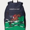 Navy Men’s Ralph Lauren Equestrian-Print Canvas Backpacks Navy Men’s Ralph Lauren Equestrian-Print Canvas Backpacks