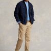 Navy Men’s Ralph Lauren Garment-Dyed Oxford Overshirt Jackets