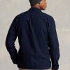Navy Men’s Ralph Lauren Garment-Dyed Oxford Overshirt Jackets