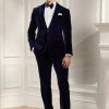 Navy Men’s Ralph Lauren Gregory Velvet Formal  Pants